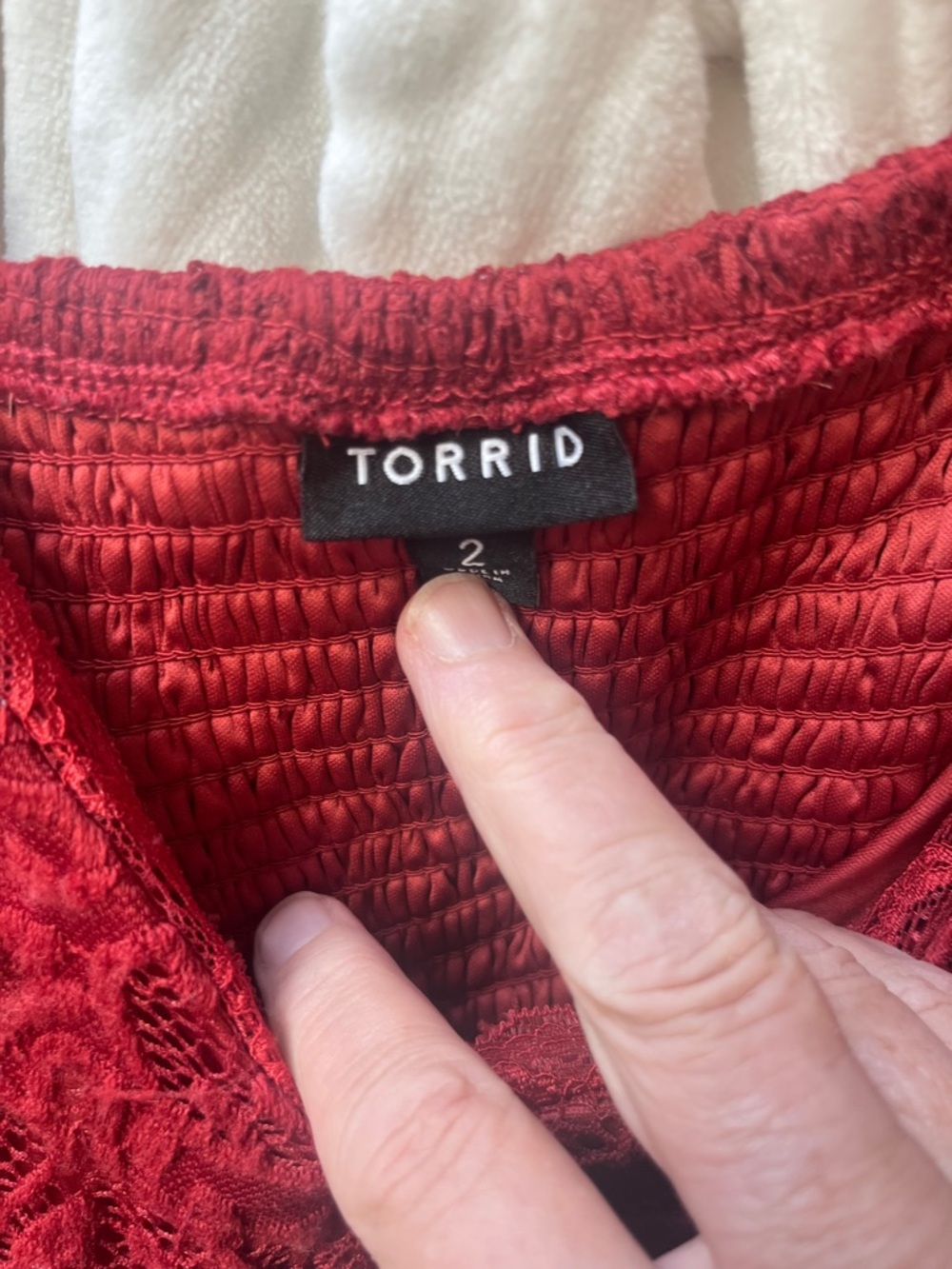 Torrid Lace-Trim Red Camisole Tank Top - Picture 6 of 6